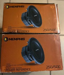 Memphis Audio MB1024 10″ subwoofer with selectable 2- or 4-ohm impedance