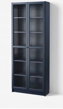 IKEA BILLY Bookcase with Glass Doors