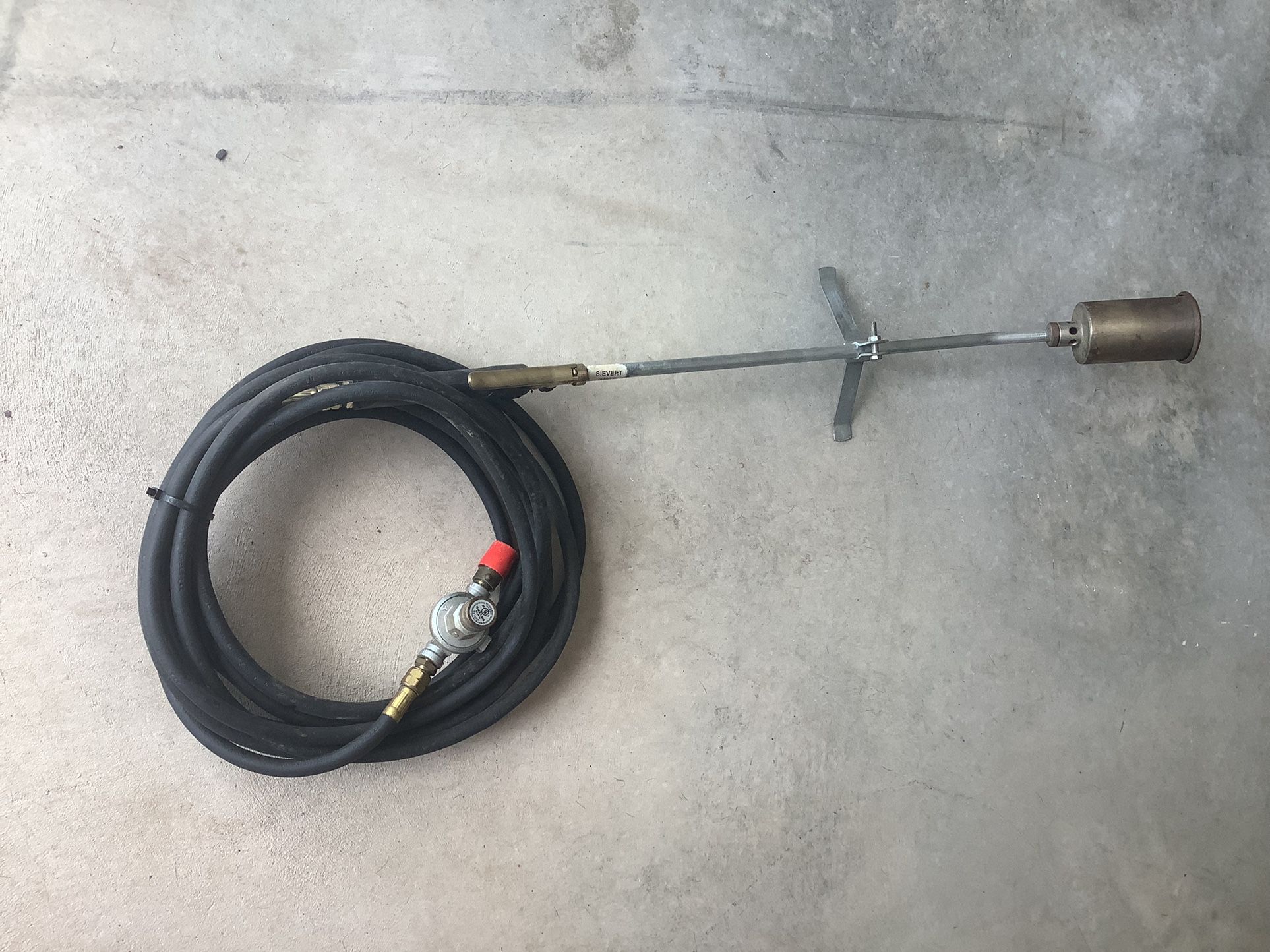 Roofers Torch Sievert 3460P Pro With 25’ Hose and Tank Regulator Seldom Used