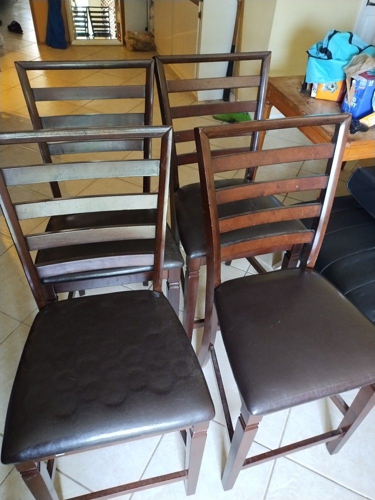 Ladder Back Stool Set of 4