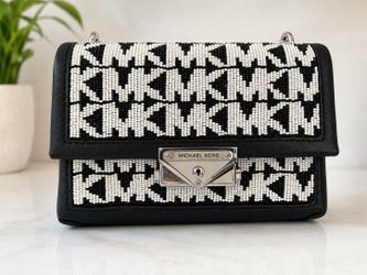 Beautiful and super rare beaded Michael kors crossbody