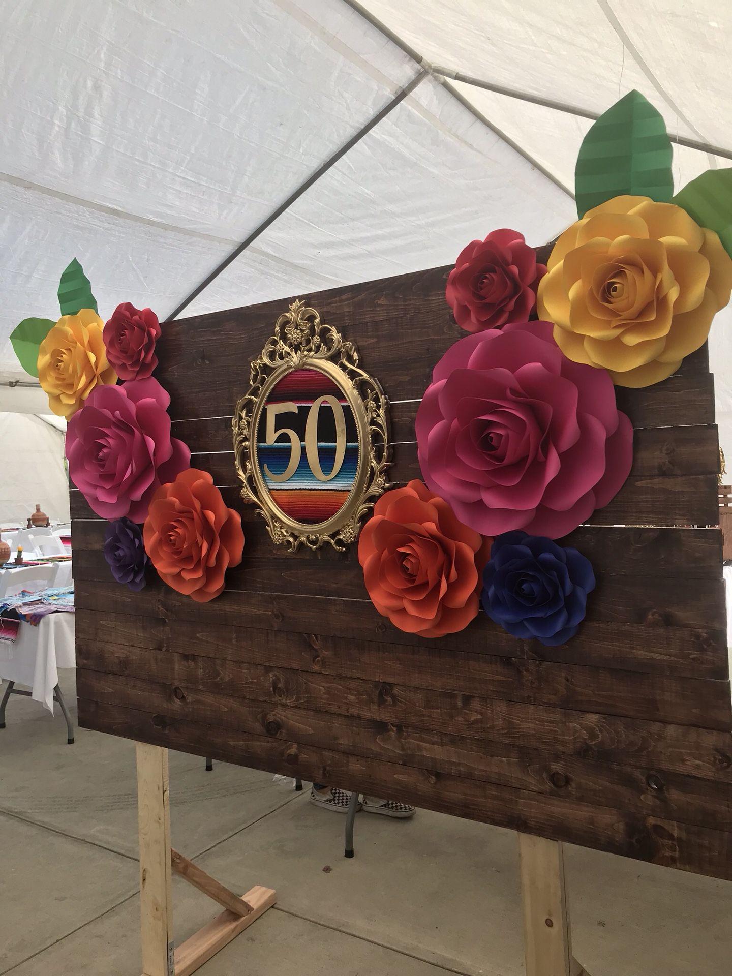 Fiesta (Mexican) Paper Flowers for a backdrop for Sale in Chicago, IL -  OfferUp