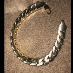 Cuban Bracelet 14k Gold Plated 