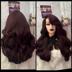 Human Hair Blended Lace Front Wig 