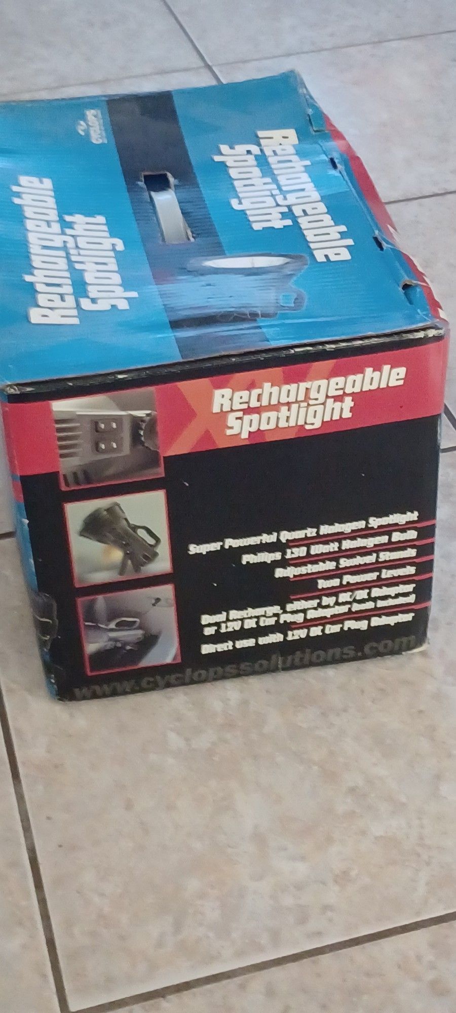 RECHARGABLE SPOTLIGHT