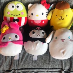 Squishmallows all 6 Hello Kitty And Friends New 8"