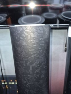 Matte black forged vinyl wrap by the yard