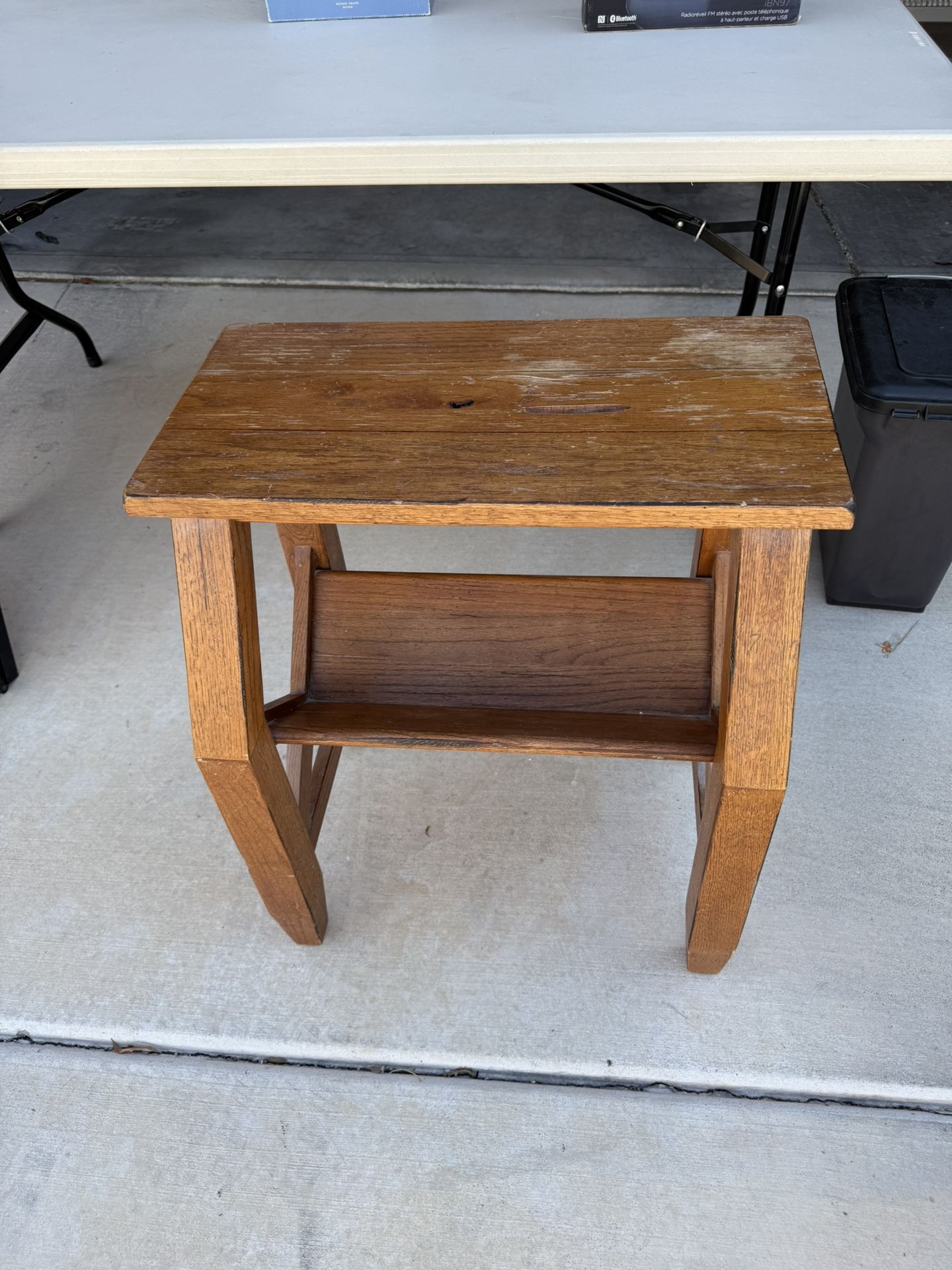 Wood End Table