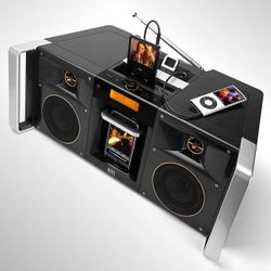ALTEC LANSING Retro style BoomBox with Bluetooth adapter
