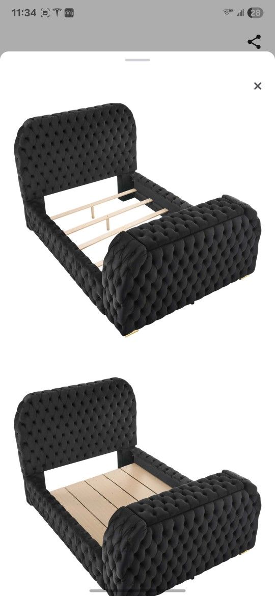 King Size Upholstery Luxury Bed Frame