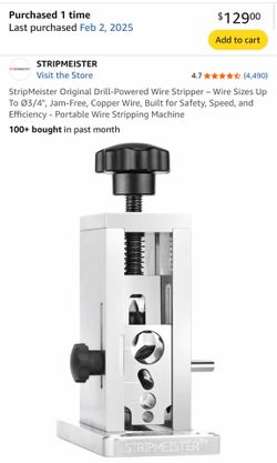 Stripmeister Drill Wire Stripper