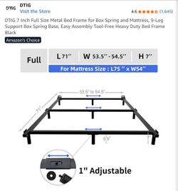 Full sized bed frame