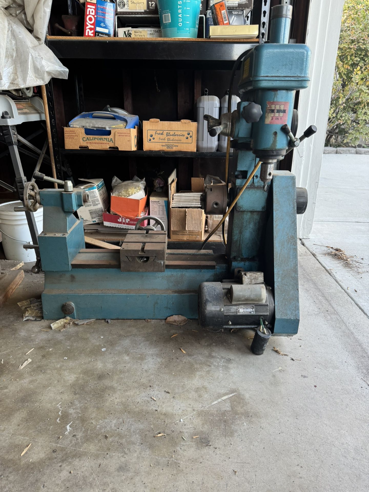 Metal Lathe And Drill Press