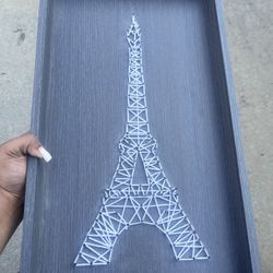 Gray Thread Wall Decor 