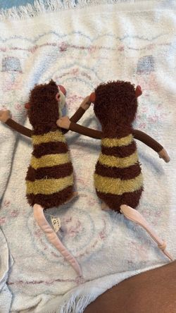 2005 Mattel Ice Age Opossums Stuffed Animal Plush Toys Set of 2