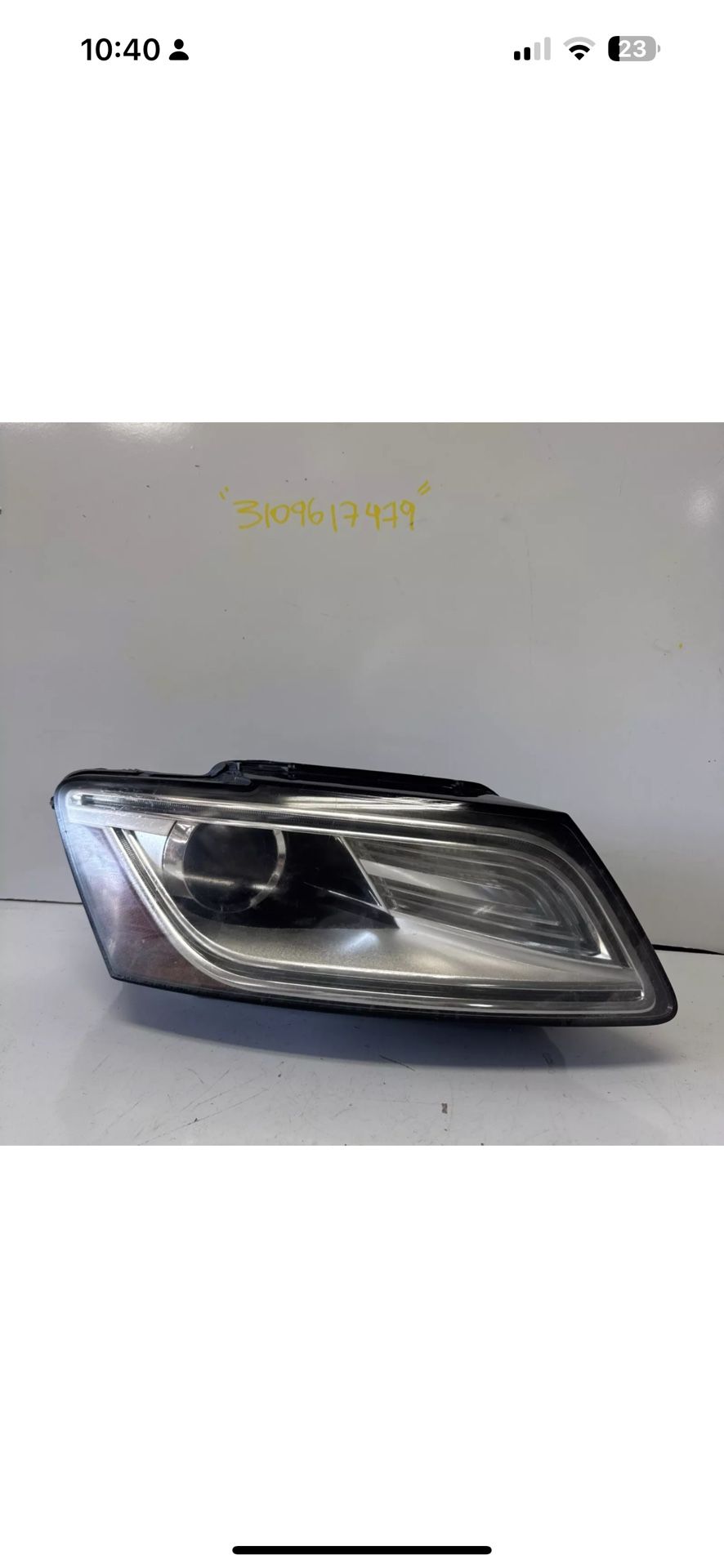 Audi Q5 HID Xenon LED Headlight RH 2013 2014 2015 2016 2017 OEM