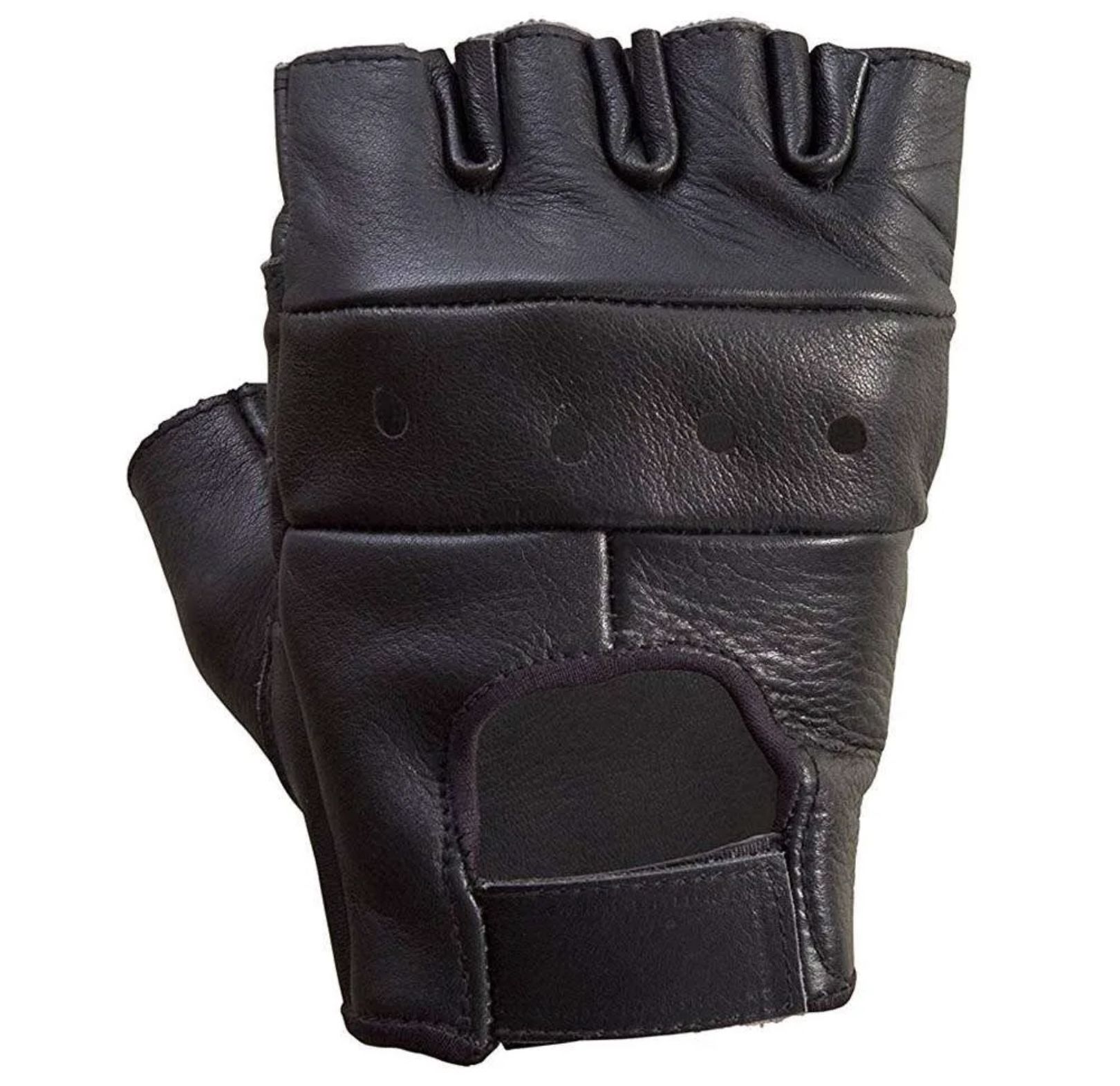 half finger leather gloves