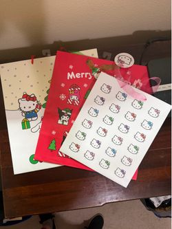 Hello Kitty Sanrio Christmas Gift Bags Set Of 3 Bags Hello Kitty And Friends
