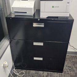 Metal Filing Cabinet 3 Drawers ( Black)