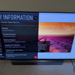 LIKE NEW LG 77" OLED 4K TV (C8 Series) - RARE: Under 3999 Hours!