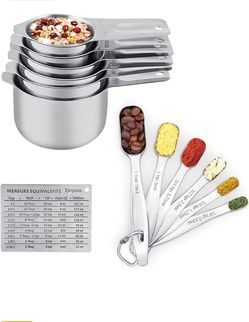 Measuring Cups and Spoons Set,new