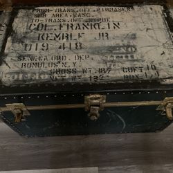 Vintage Army Trunk