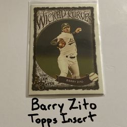 Barry Zito Oakland A’s Pitcher Topps Short Print Insert Card. 