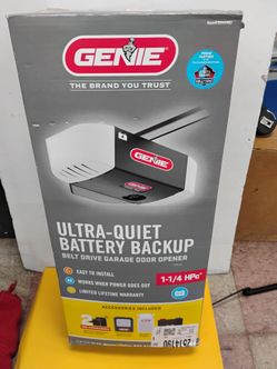 Genie 1-1/4 HPc Ultra-Quiet Battery Backup Belt Drive Garage Door Opener