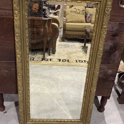 Gold Patterned Frame Antique Mirror 24x47 inches