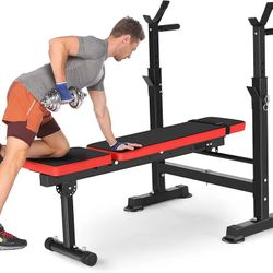 Adjustable Folding Weight Bench,Strength Training Bench for Full Body Workout