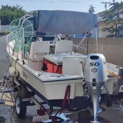 15 Ft 1985 Cali boogie Fishing Center Console