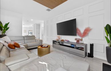 Modern Gray TV Console / Media Cabinet  Modani