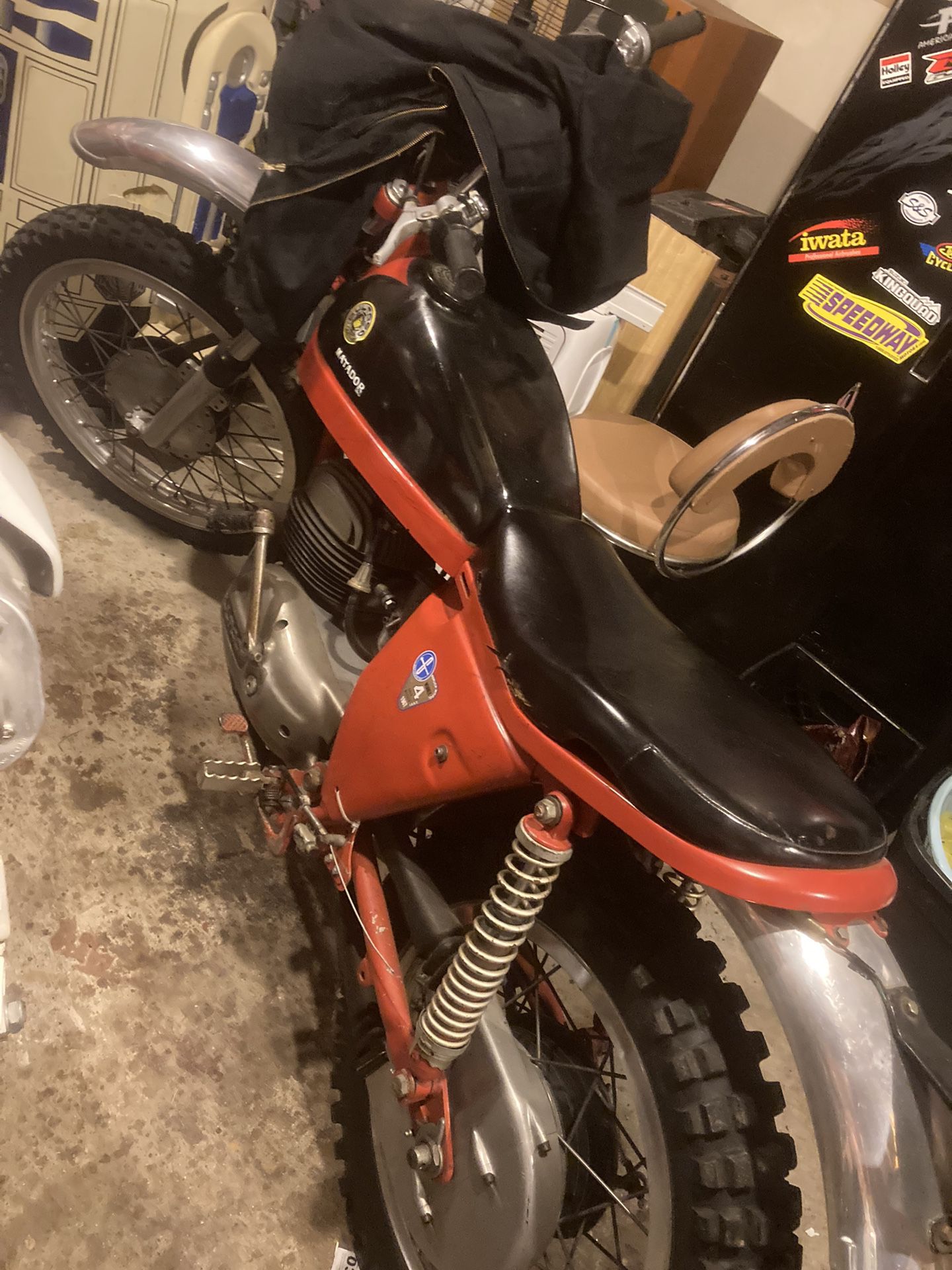 1969 Bultaco   2004 Honda 450. 125 Honda 2017 