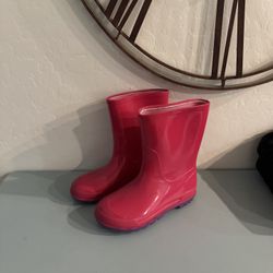 Pink Rain Boots 
