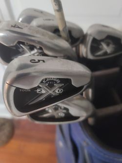 CALLAWAY TOUR X20 Irons GREAT SHAPE with Oakley Tour Bag