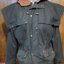 Outback Trading Company Swagman Oilskin Jacket. Size Large Color Black.