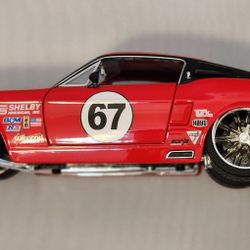 Jada Bigtime Muscle 1967 Shelby GT 500KR Mustang Blue Candy Red 1:18 Scale