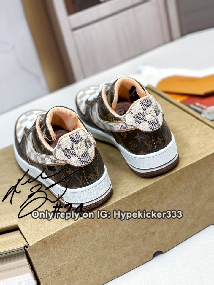 Custom Nike Air Force 1 “Brown Damier Louis Vuitton” for Sale in Los  Angeles, CA - OfferUp
