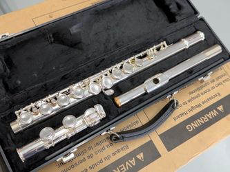 L.J Hutchens 4215 Flute Silver Plated w/ Hard Case