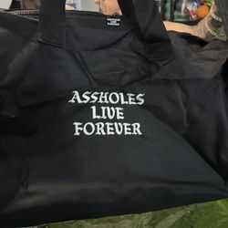 Assholes Live Forever Duffle Bags 