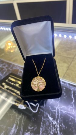 14k Gold Tree of Life Pendant Necklace