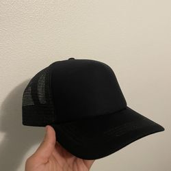 Basic Black Trucker Hat