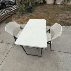 Table Set Include 2 Chairs