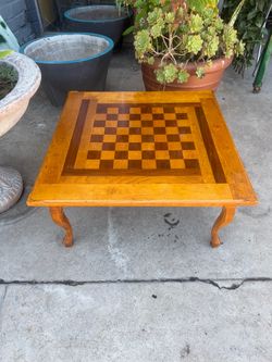 Teak wood walnut, beautiful chest game table