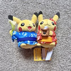 Pokémon Center Original Monthly Pair Pikachu September 2016 Plush From Japan New