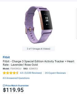 Brand New fit bit 3 charge special edition fitbit