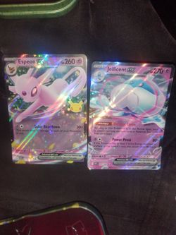 Pokemon 30th anniversary: Espeon,jellicent both EX