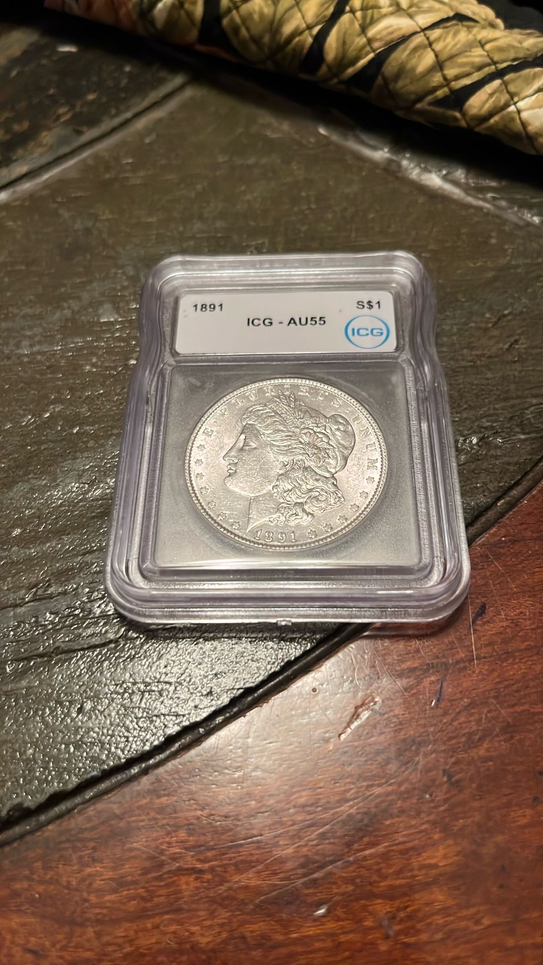 1891 Morgan Silver Dollar Graded AU55 UNC!