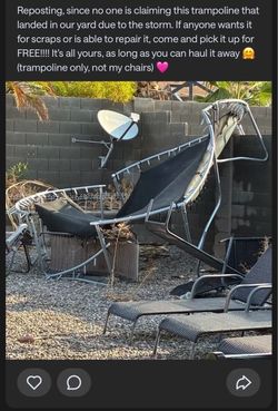 Free broken trampoline