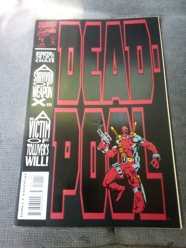 DeadPool #1 Comic Book 1993 Direct Edition